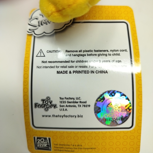 NWT The Simpsons Bart Krusty Fan Plush Toy 20” Tall Krusty Clown Fan Hat Doll - Picture 4 of 10